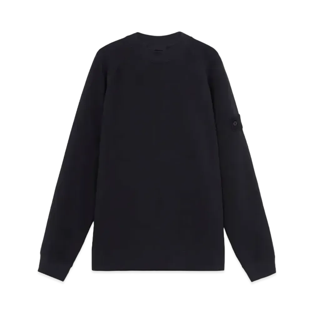 Stone Island 629F7 Stretch Organic Cotton Fleece_Stone Island Ghost "Navy Blue"