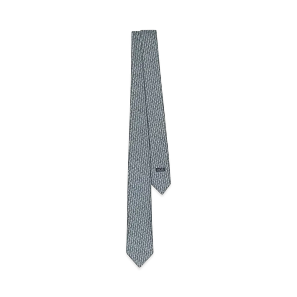 Dior Oblique Tie Silk "Gray"