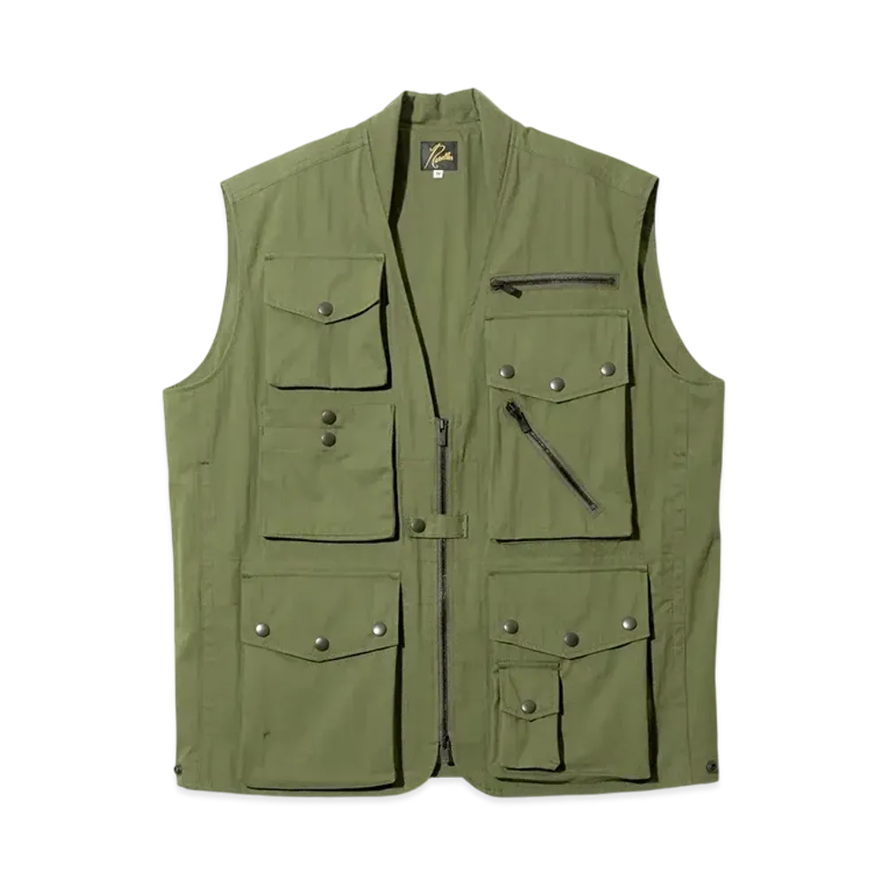 NEEDLES Field Vest - C/N Oxford "Khaki"