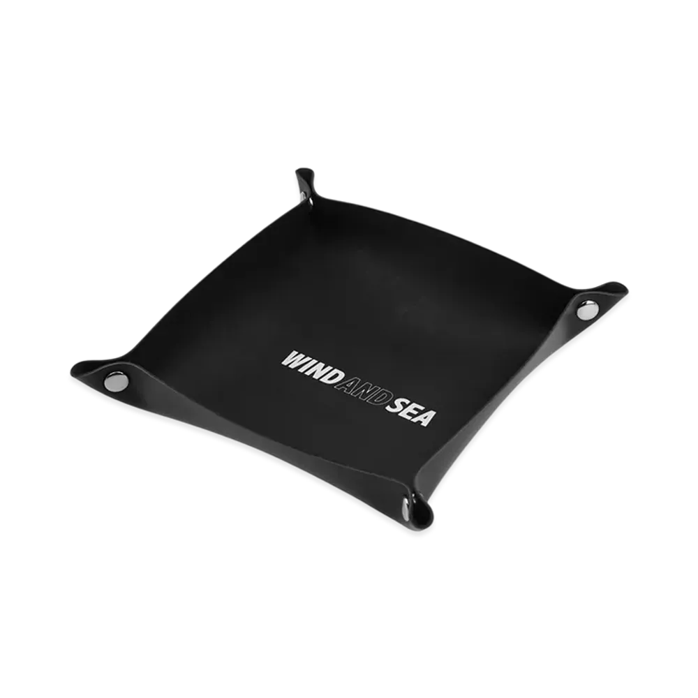WIND AND SEA Sea Leather Tray "Black"