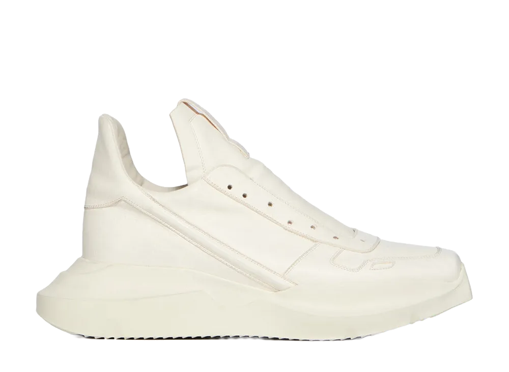 Rick Owens SS26 Geth Runner Linus Lamb Leather "Milk"