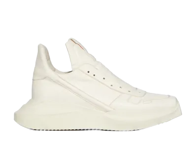 Rick Owens SS26 Geth Runner Linus Lamb Leather "Milk"