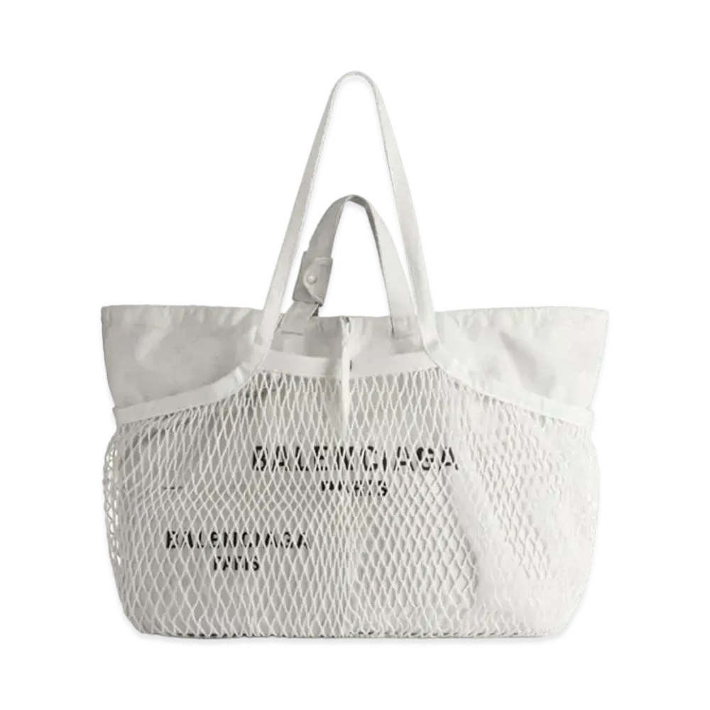 BALENCIAGA 24/7 Large Tote Bag Dirty Effect "White"