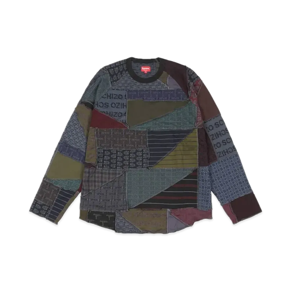 Supreme Patchwork Jacquard L/S Top "Black"