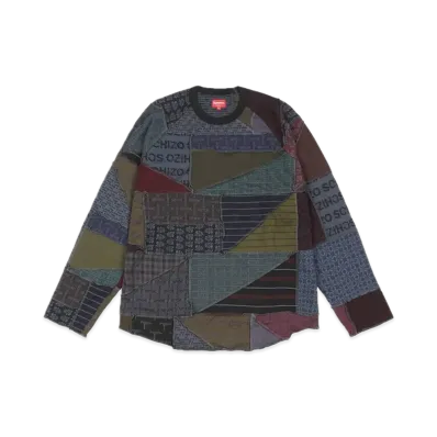 Supreme Patchwork Jacquard L/S Top "Black"