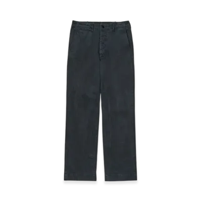 AURALEE Product Dyed Finx Chino Narrow Pants "Black"