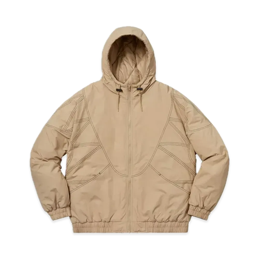 Supreme Zig Zag Stitch Puffy Jacket "Tan"