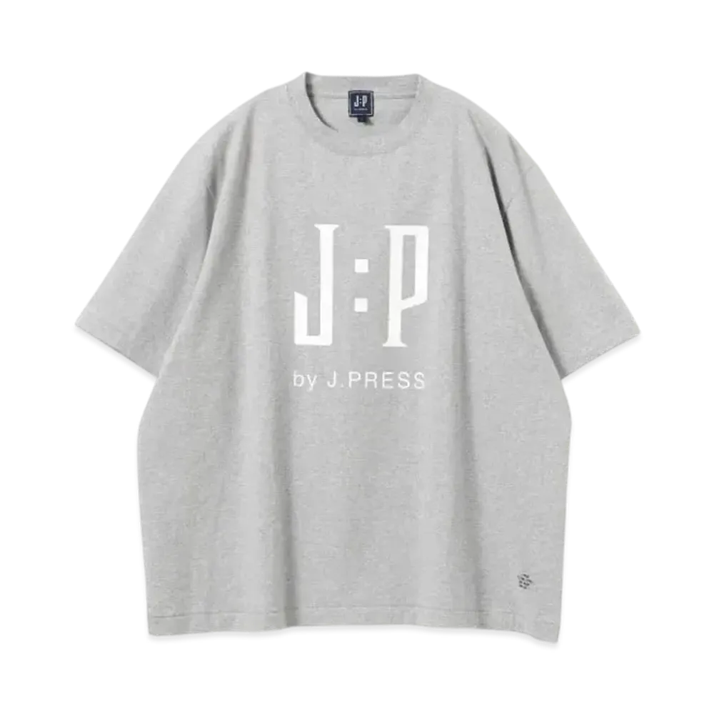 B:MING by BEAMS x J.PRESS ORIGINALS Logo Print T-shirt "Gray"