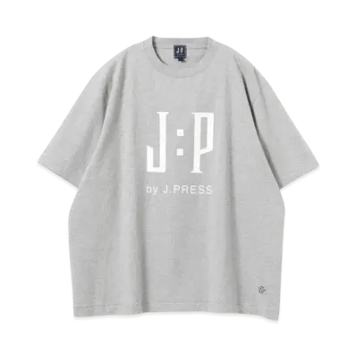 B:MING by BEAMS x J.PRESS ORIGINALS Logo Print T-shirt "Gray"