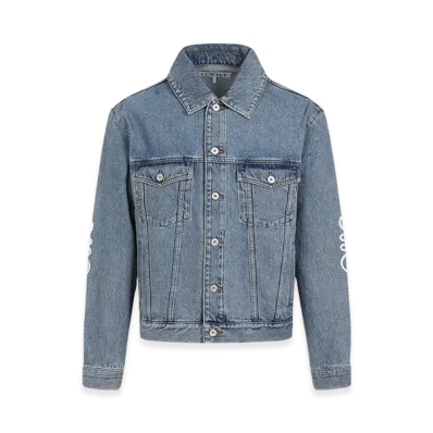 LOEWE Anagram Jacket In Denim "Mid Blue Denim"