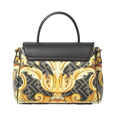 FENDI x Versace Fendace La Medusa Medium Handbag "Black"