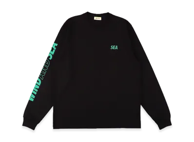 WIND AND SEA L/S Tech Pocket Tee "Black/Mint"