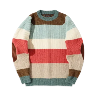 BEAMS Crew Multi Stripe 5G "Multi"