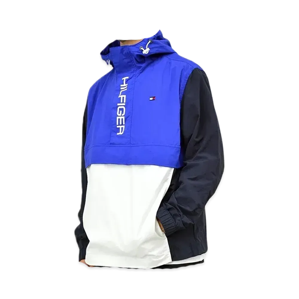 TOMMY HILFIGER Anorak Hoodie Lightweight Popover "Black"
