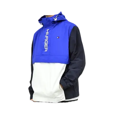 TOMMY HILFIGER Anorak Hoodie Lightweight Popover "Black"
