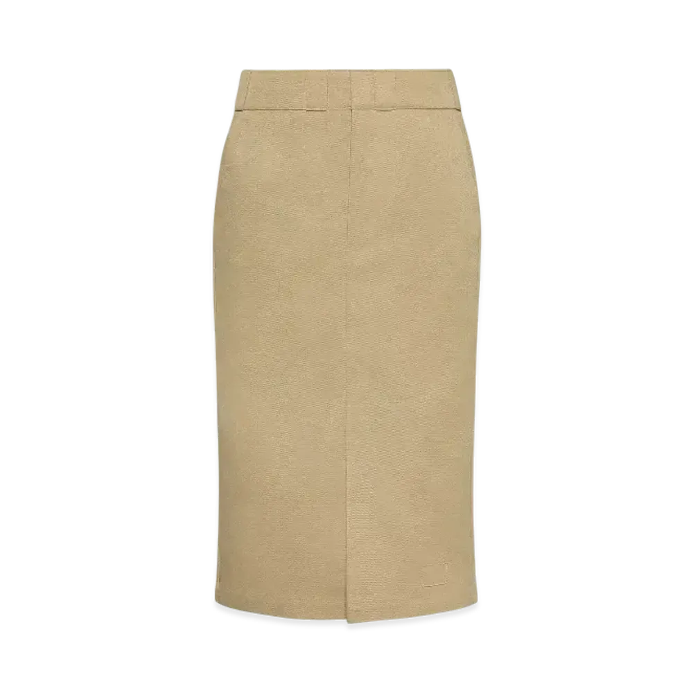 Maison Margiela Women's Skater Chino Midi Skirt "Camel"