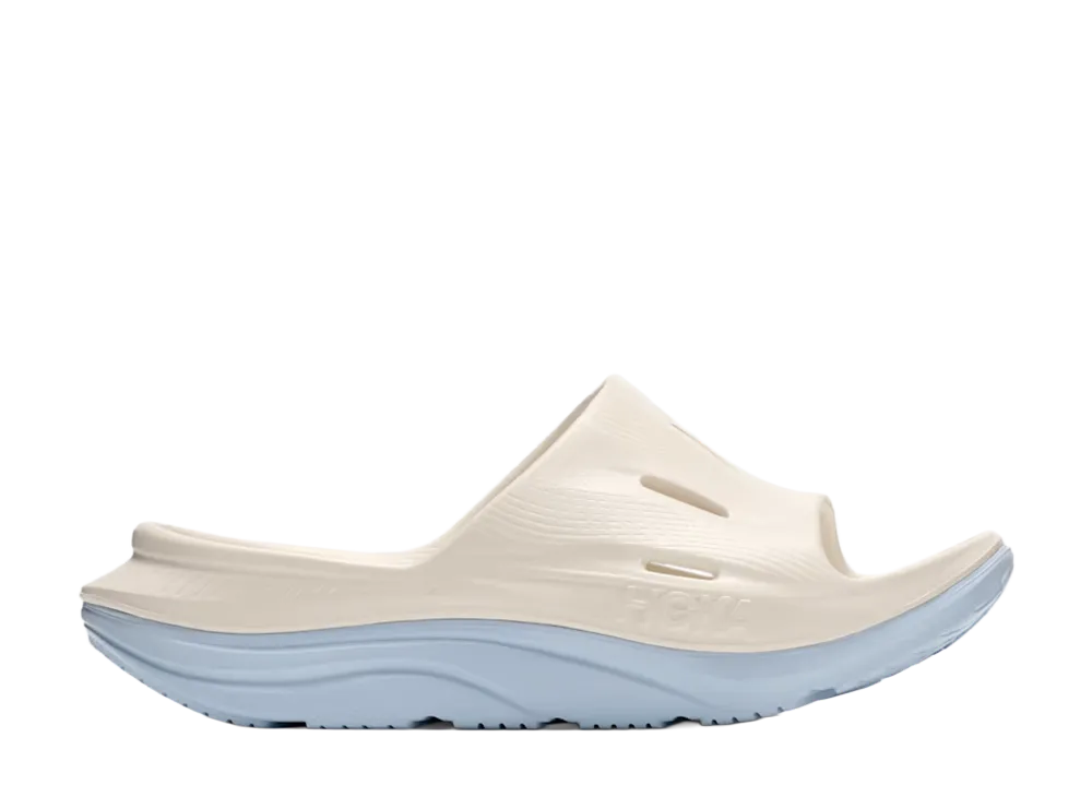 Hoka Ora Recovery Slide 3  "Alabaster/Ambient Blue"