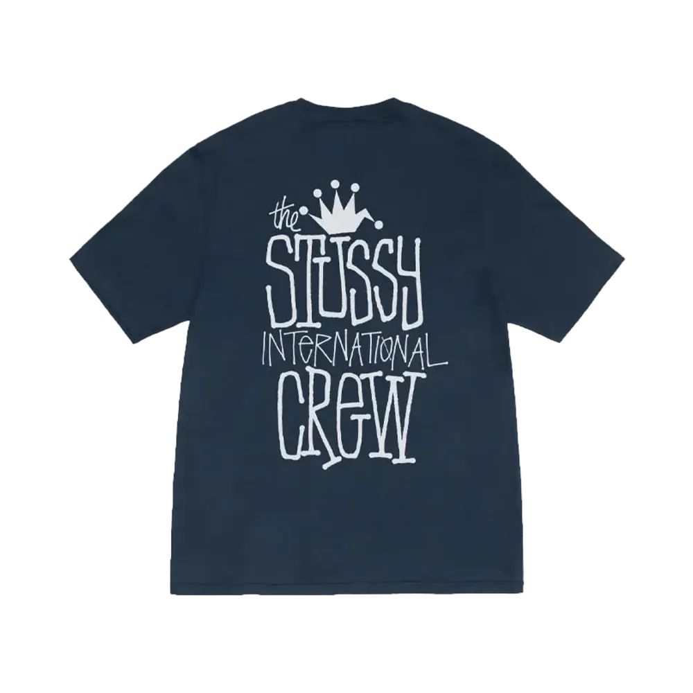 Stussy Crown International Tee Pigment Dyed "Navy"
