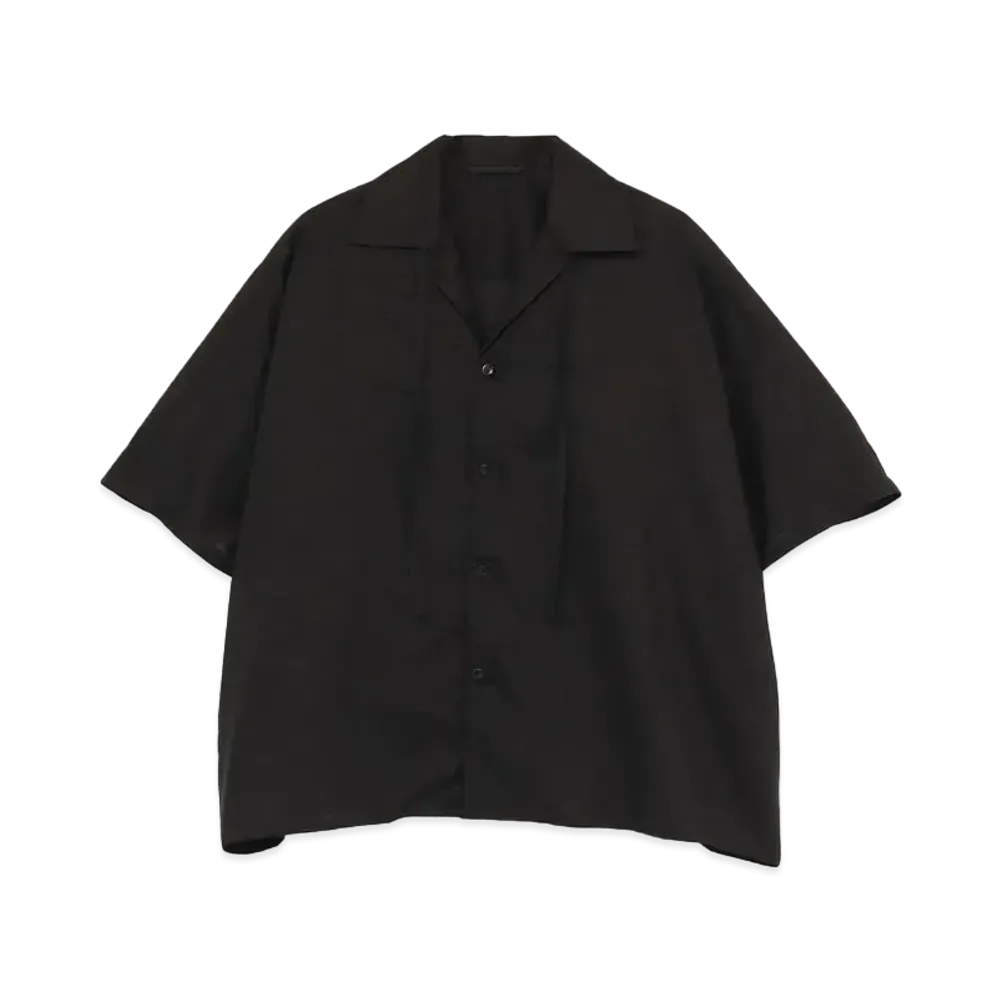 Yohji Yamamoto Y's LAWN BIG SHORT SHIRT "Black"