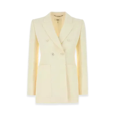 Chloe Women's Cotton Blend Blazer "White"