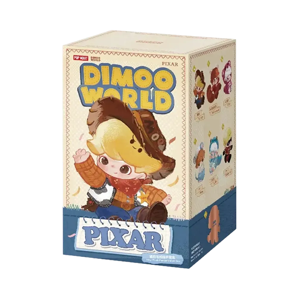 POP MART DIMOO WORLD x PIXAR Series - Vinyl Plush Pendant Blind Box [Piece]