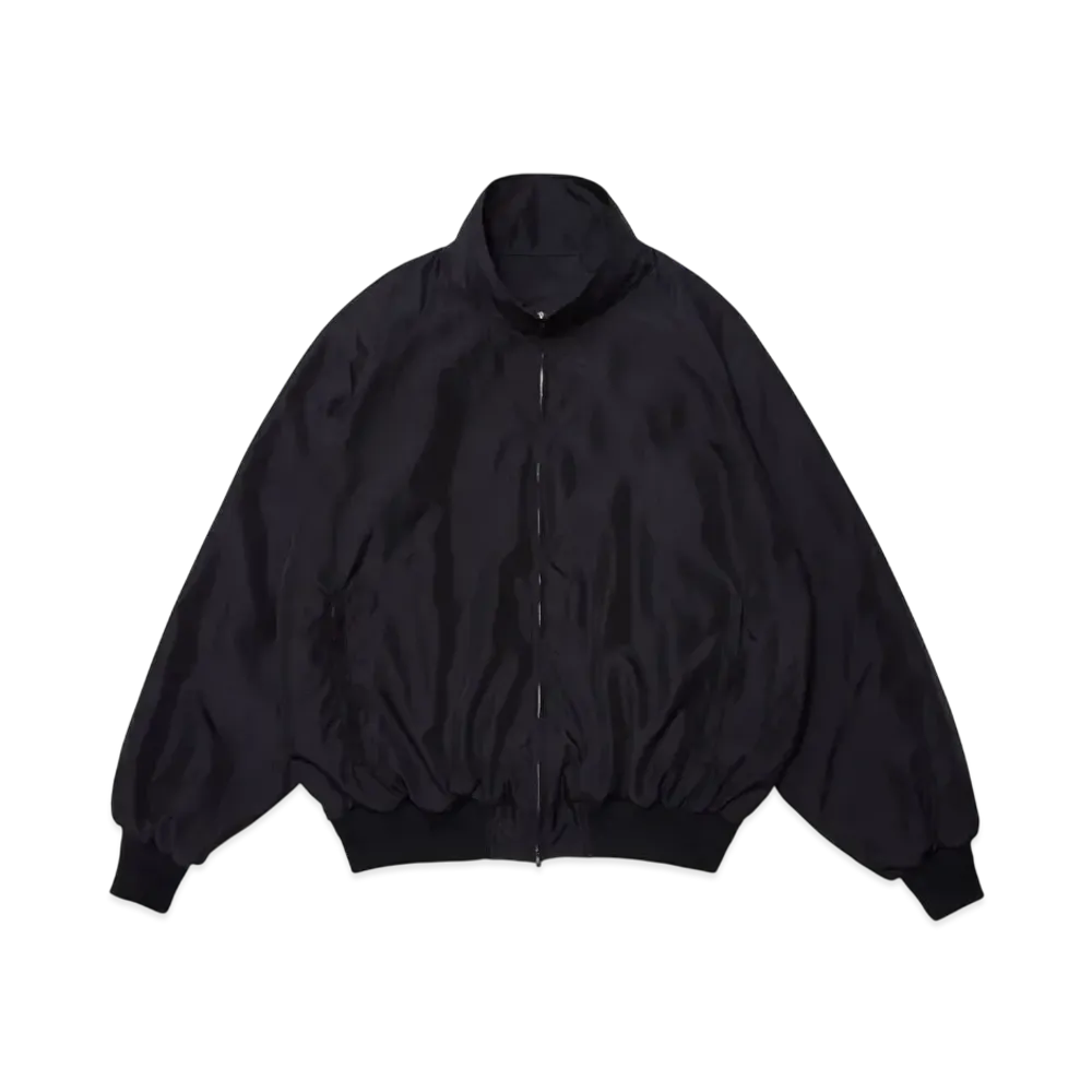 everyone Nylon Silk Track Jacket "Black"
