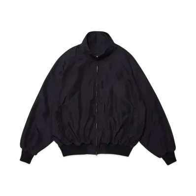 everyone Nylon Silk Track Jacket "Black"