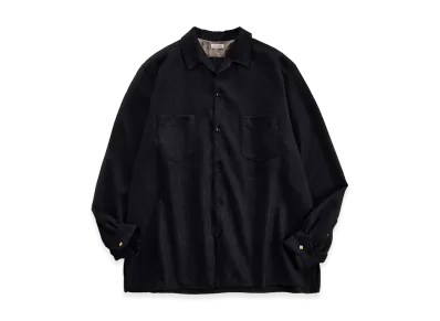 NICENESS O.Romeo Double Pocket Wool Saxony Dress Shirt "Charcoal"