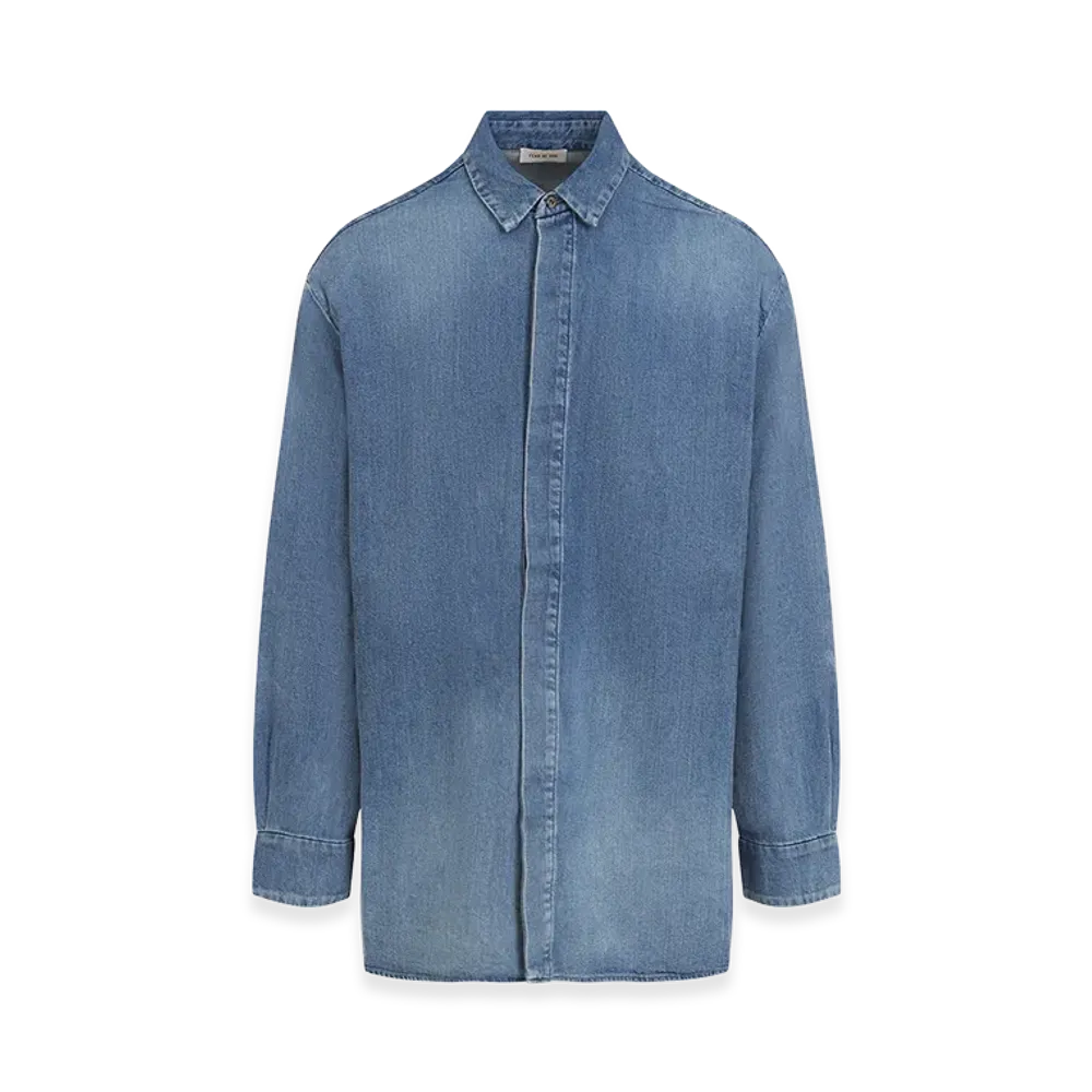 FEAR OF GOD "Vented" Denim Shirt "Light Blue"