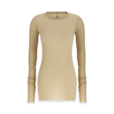 Rick Owens Women's Rib LS T' T-Shirt "Beige"