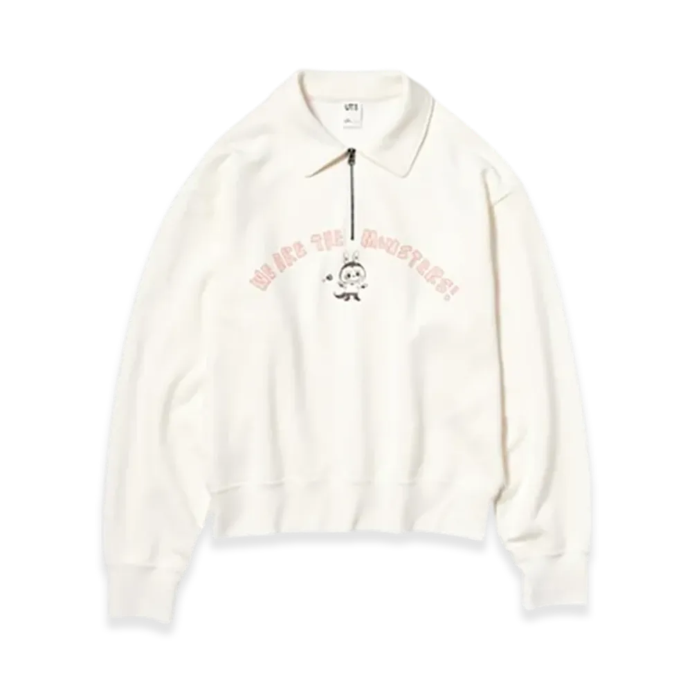 Uniqlo UT x POP MART Half-Zip Sweatshirt "Off White"
