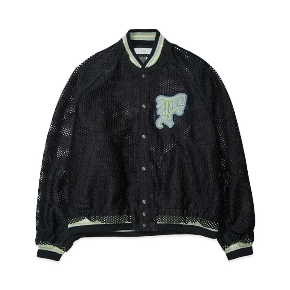 FACETASM MESH STADIUM JACKET "BLACK"