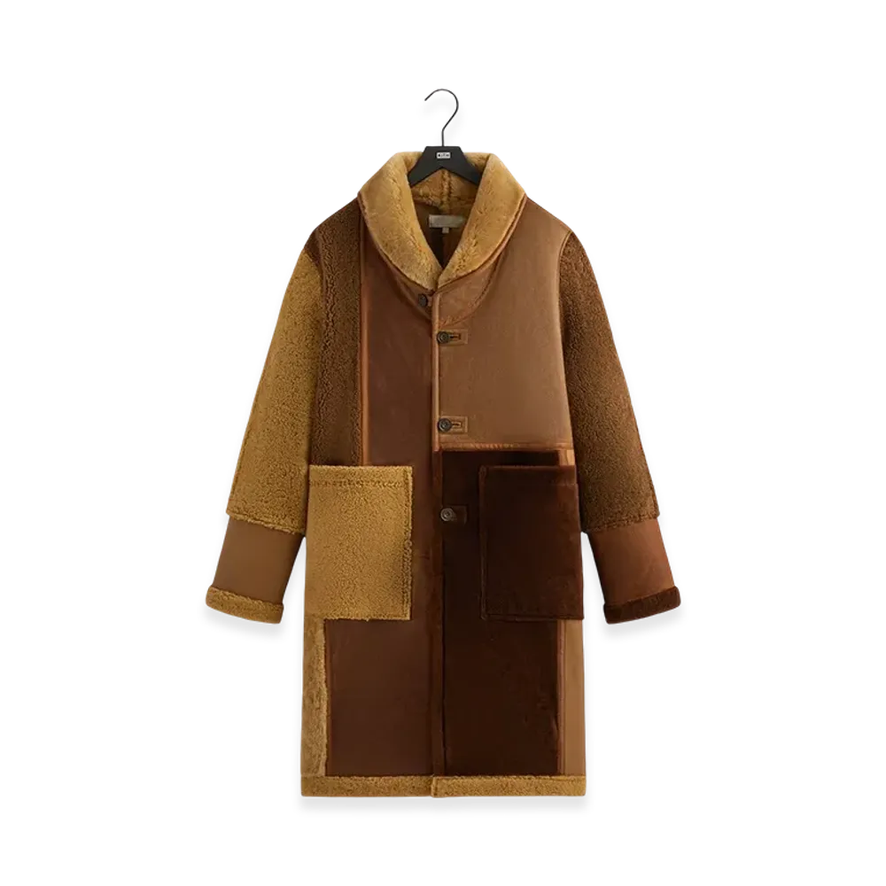 Kith Shearling Patchwork Becker Coat "Mesa"