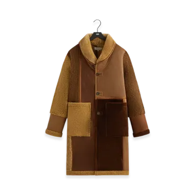 Kith Shearling Patchwork Becker Coat "Mesa"