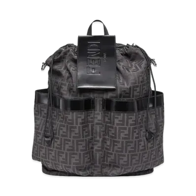 FENDI Drawstring Backpack Ff Jacquard Fabric Backpack "Multicolor"