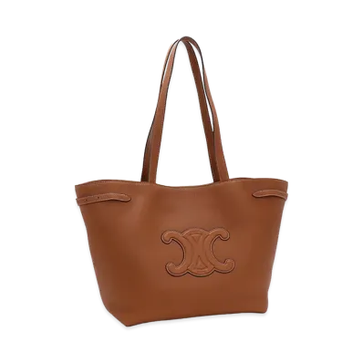 CELINE Women's Medium Cabas Anais Cuir Triomphe Tote Bag "Tan"