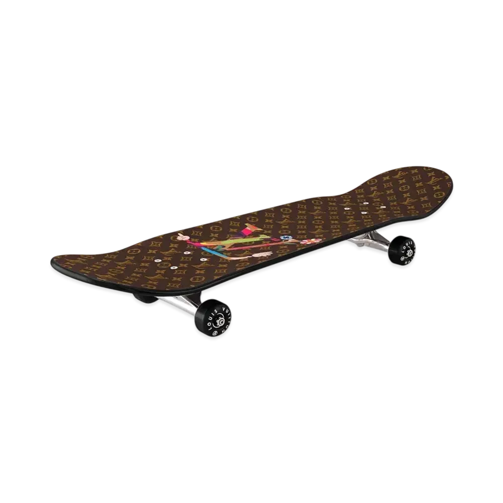 Louis Vuitton x Takashi Murakami Superflat Characters Skateboard Monogram