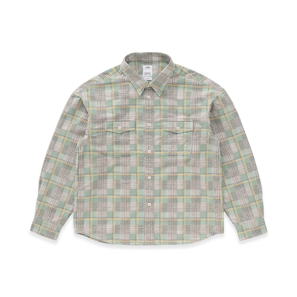 visvim Pioneer Check L/S "LT.Green"