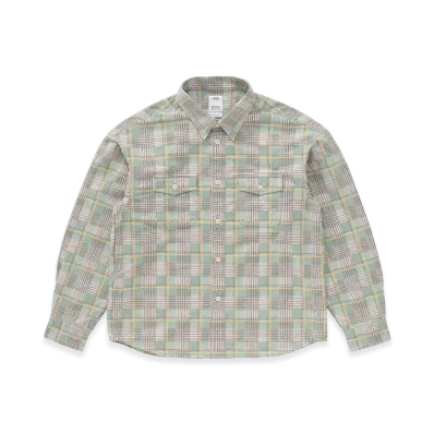 visvim Pioneer Check L/S "LT.Green"