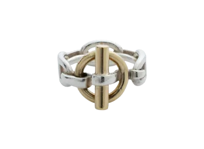 Hermes Chaine d'ancre Toggle Combination Ring "Silver/Gold"