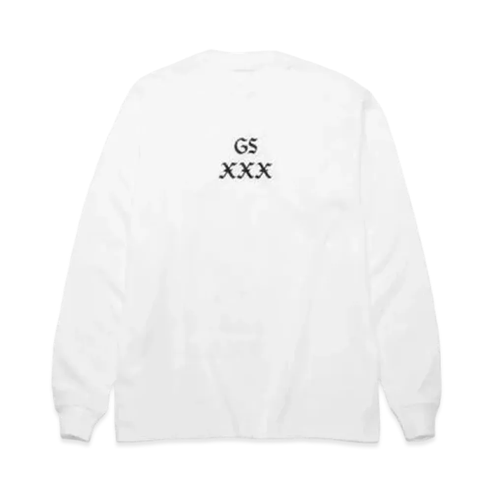 GOD SELECTION XXX LONG SLEEVE T-SHIRT GX-A22-LT-02 "White"