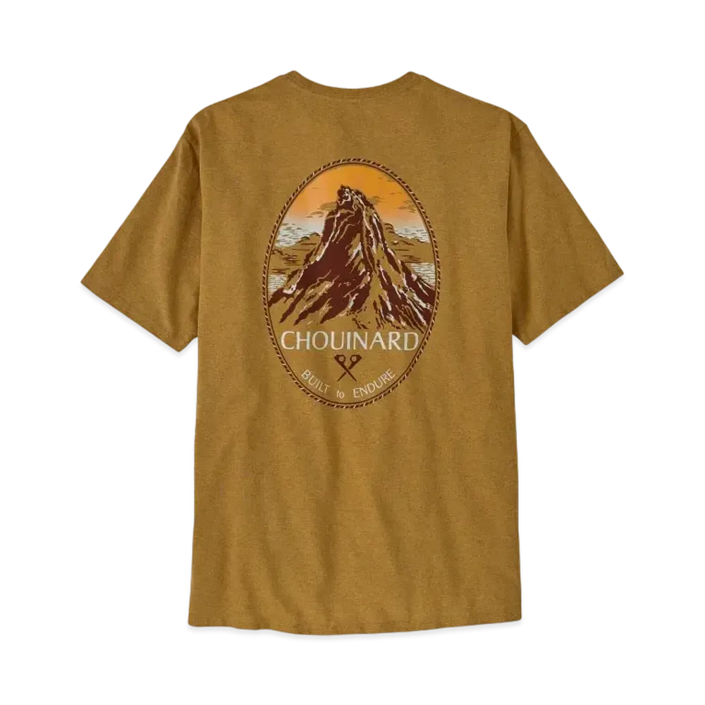 Patagonia Men's Chouinard Crest Pocket Responsibili Tee "Gold"
