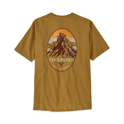Patagonia Men's Chouinard Crest Pocket Responsibili Tee "Gold"