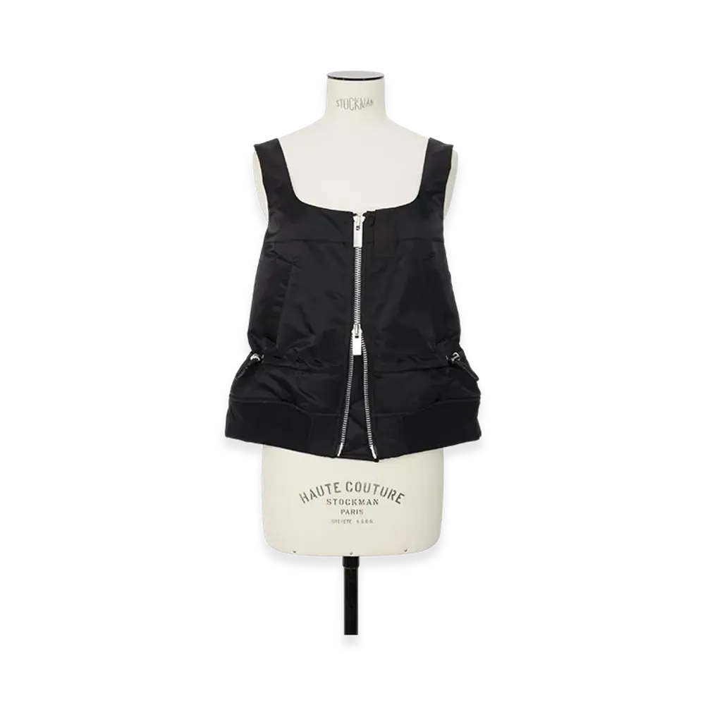 sacai Nylon Twill Tank Top "Black"