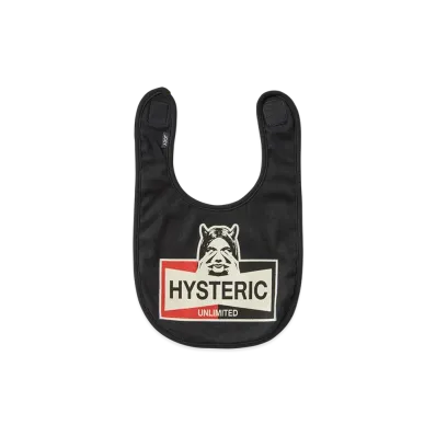 HYSTERIC GLAMOUR Kids Hysteric Unlimited Reversible Bib "Black"