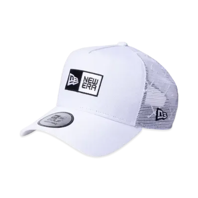 NEW ERA Golf 9Forty A-Frame Tracker Mesh Embroidery Box Logo "White"
