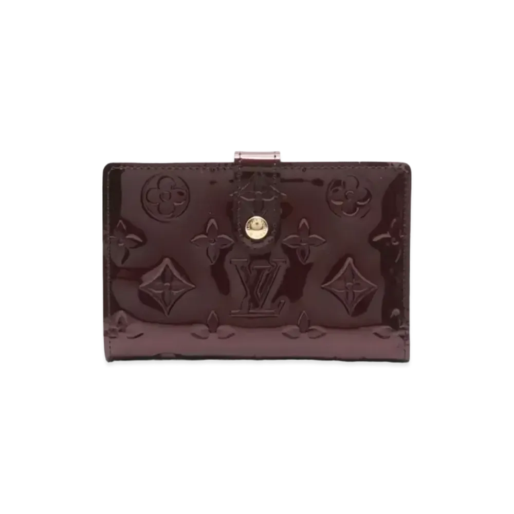 Louis Vuitton Viennois Wallet Monogram Vernis "Rouge Forvist"