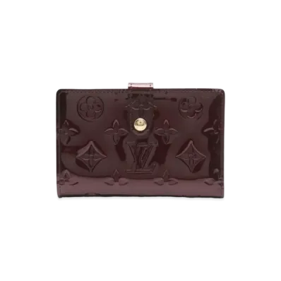 Louis Vuitton Viennois Wallet Monogram Vernis "Rouge Forvist"