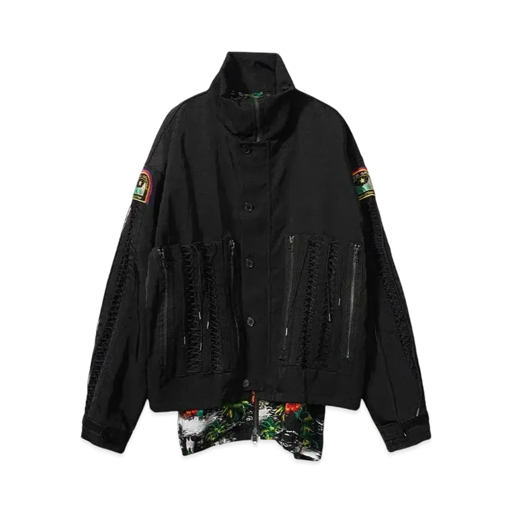 DAIRIKU "Astronaut" Code Jacket & Aloha Shirt "BLACK&BLACK"