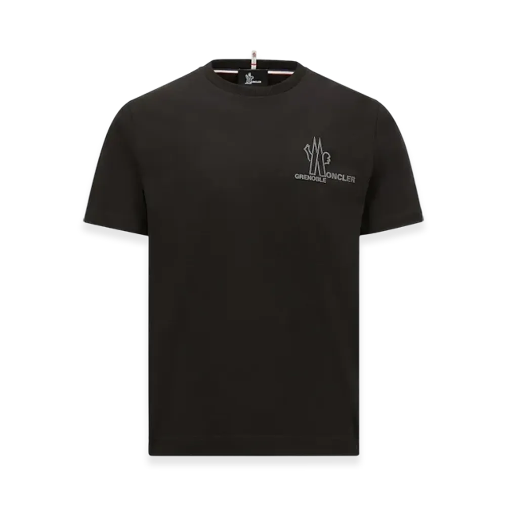 MONCLER Embossed Logo Cotton T-Shirt "Brown"